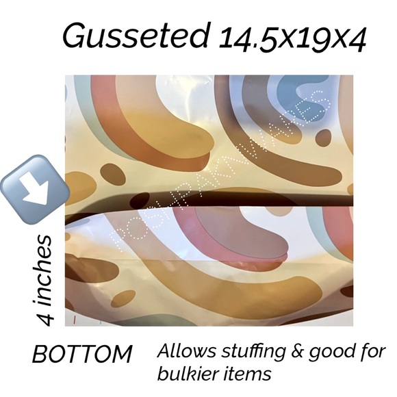 🍂Gusseted Mailers(Expandable bottom) 14x19x4 100% recyclable, Sustainable - Picture 5 of 5